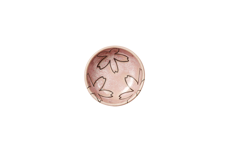 재팬363 꽃잎종지  (핑크)  ø 8.8×3.5cm
