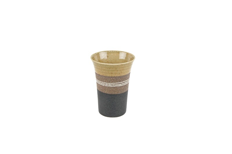 재팬226 라인 컵(옐로우)　8×H11cm