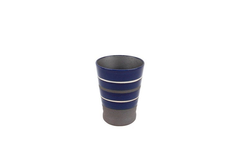재팬229 라인 컵(블루)　8×H10.5cm